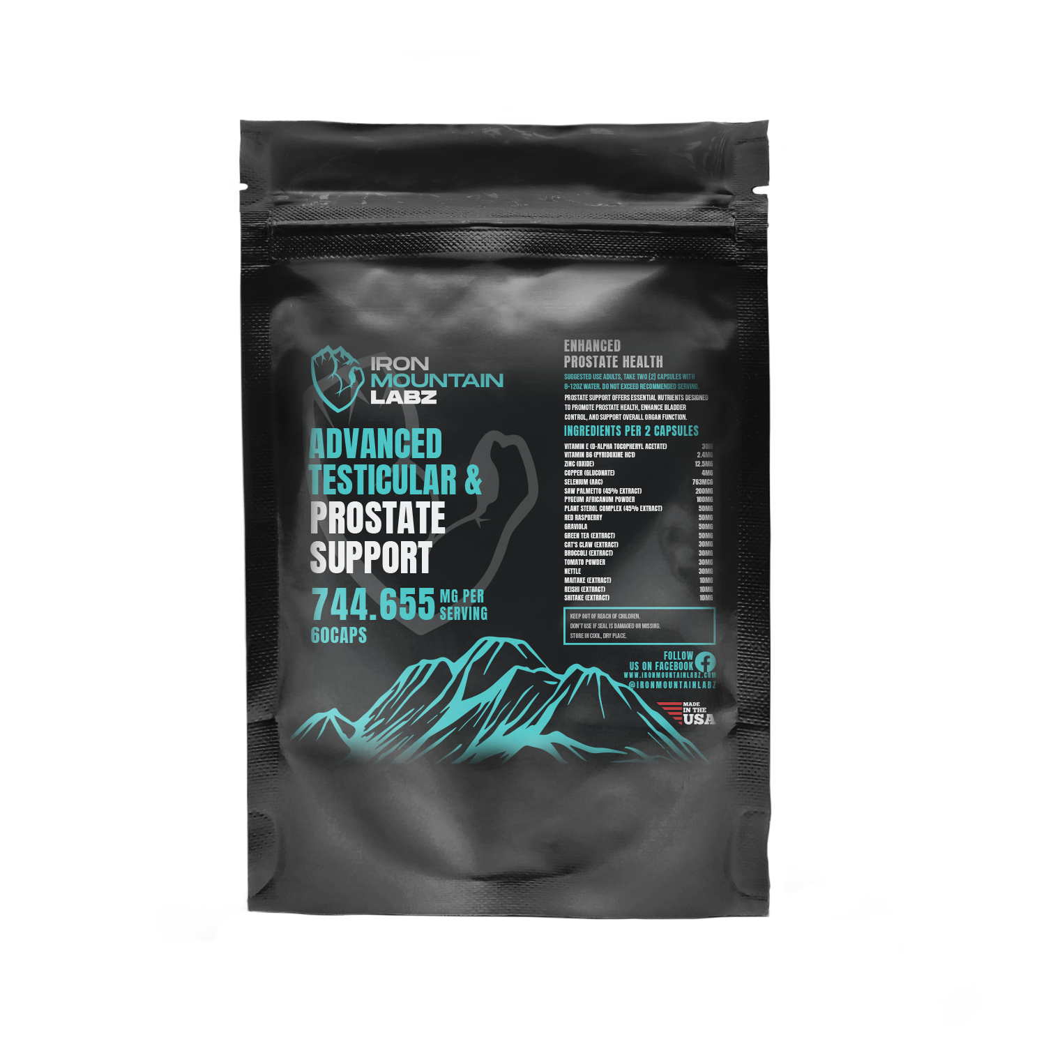 Advanced Testicular and Prostate Support capsules