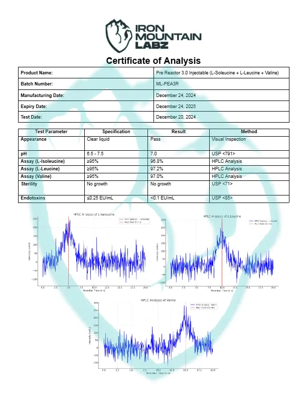 Pre-Reactor-3.0-Injectable-L-Soleucine-L-Leucine-Valine