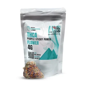 THCA Purple Sticky Punch Flower for Sale - Indica-Dominant