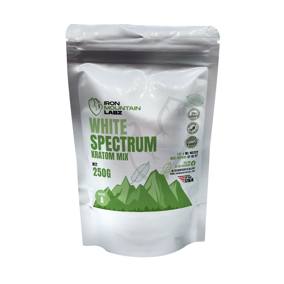 White Spectrum Mix Kratom Powder For Sale - Lab Tested