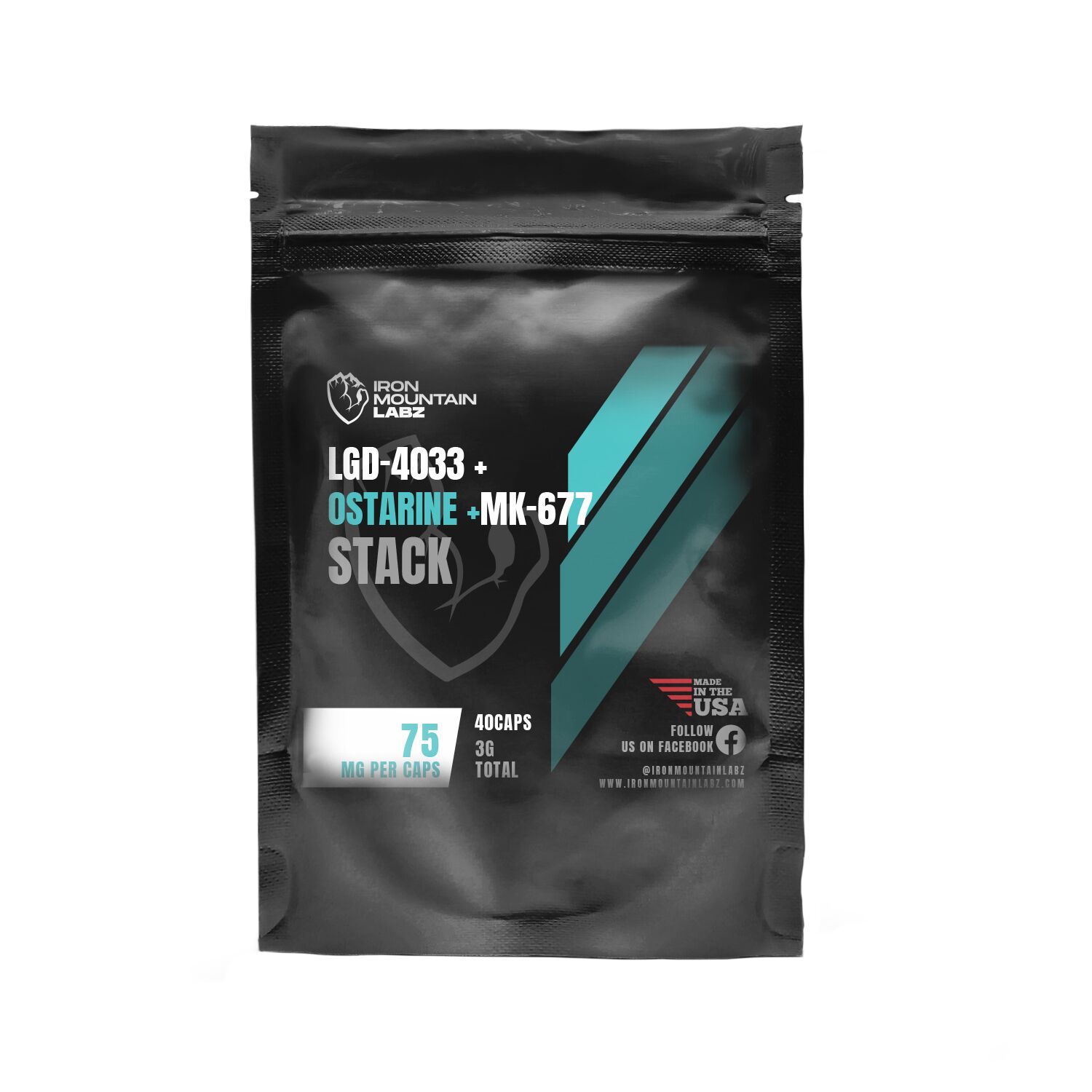 LGD-4033 + Ostarine + MK-677 Capsule Stack 40ct
